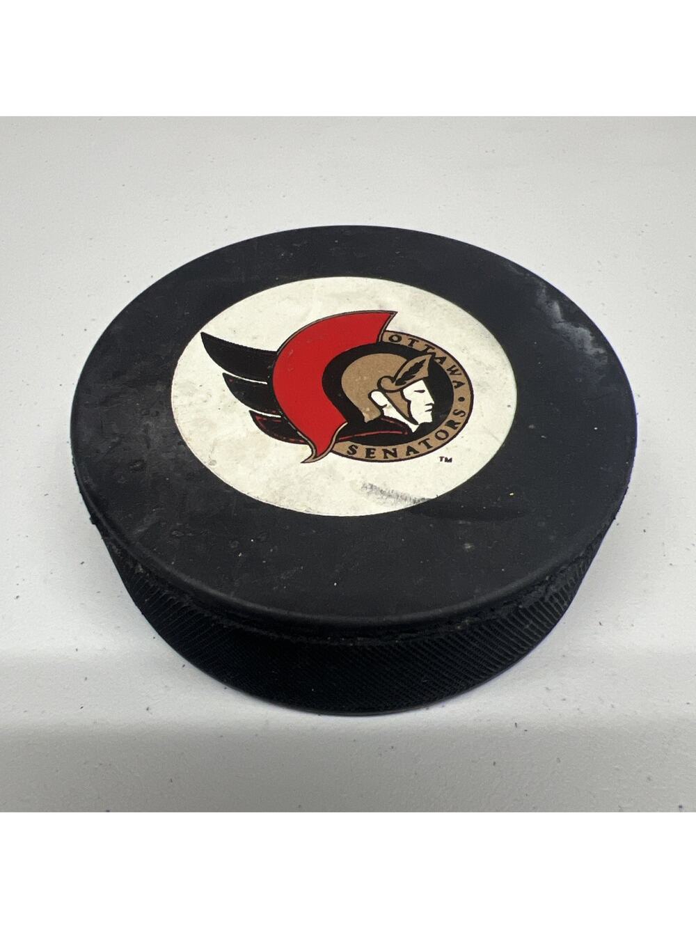 OTTAWA SENATORS OFFICIAL GAME PUCK NHL 1991 - 1992 GENERAL TIRE slug